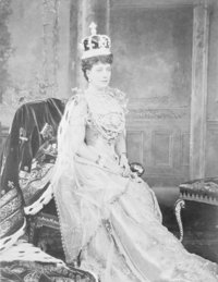 Queen Alexandra in her coronation robes